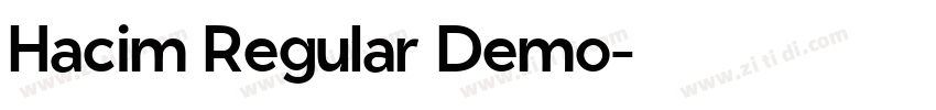 Hacim Regular Demo字体转换